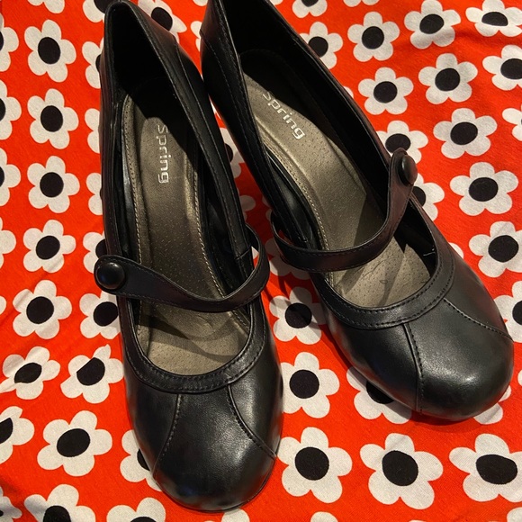 Wedge pump black Spring size 37 7US - Picture 5 of 9